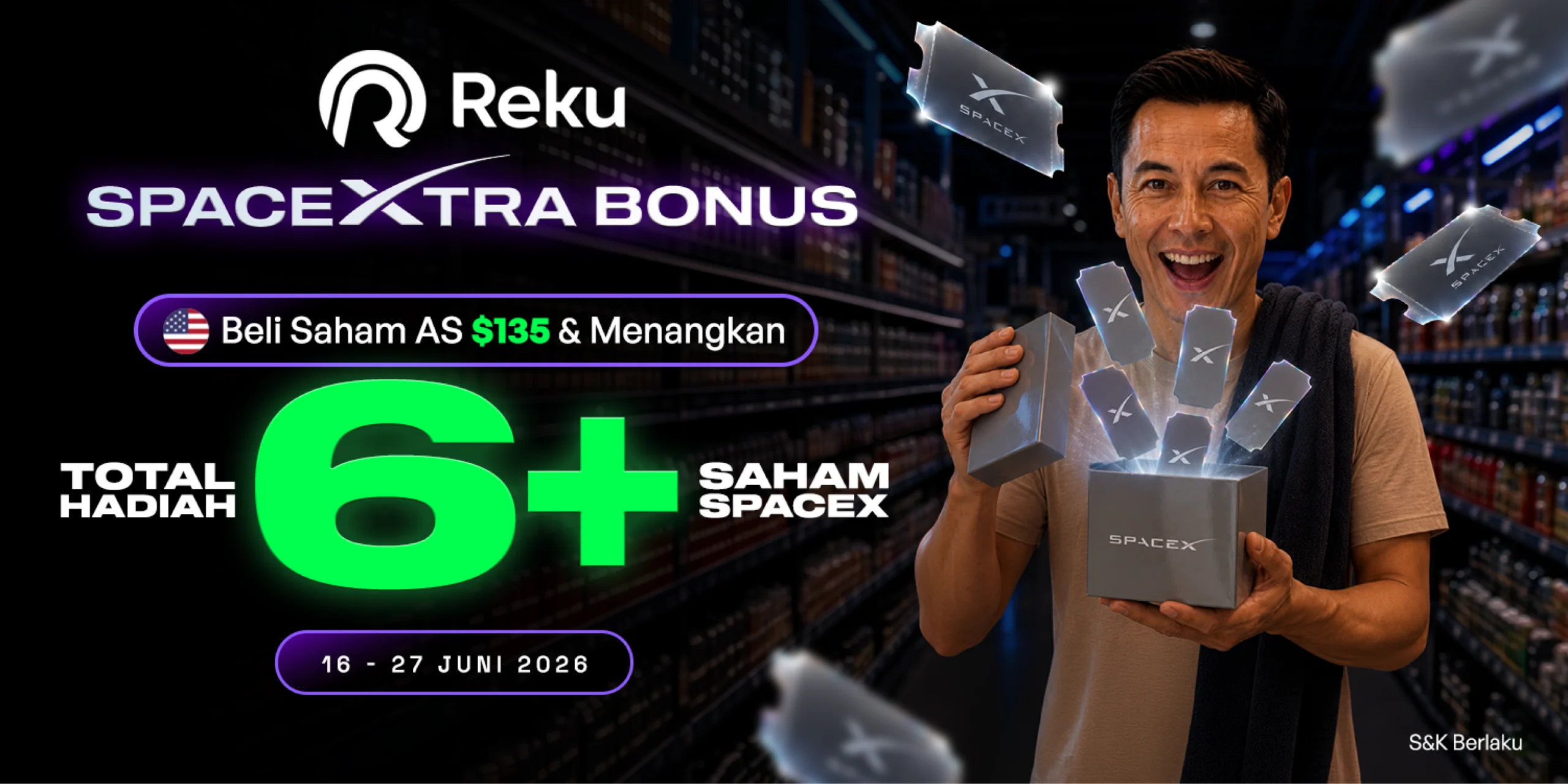Saham SpaceX Kini Ada di Reku! Yuk, Beli Saham AS & Menangkan Total 6 ...